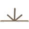 Ekena Millwork Saratoga Smooth Timber Gable Bracket, Douglas Fir, 72"W x 45"H x 1 1/2"D x 3 1/2"F, 15/12 Pitch GBW072X45X0204SAR00SDF - alternate 2